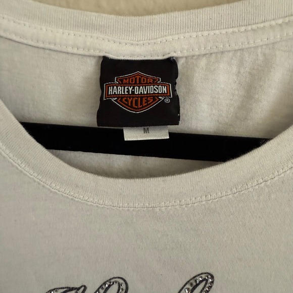 Harley-Davidson Graphic Tee Medium American‎ Flag Wings Embellished USA Biker - Picture 4 of 8